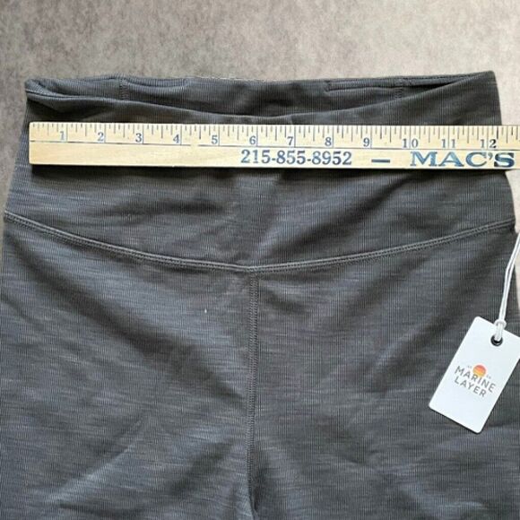Marine Layer Studio Bike Short Womens Size M Gray High Rise Active Shorts NEW - Picture 10 of 12